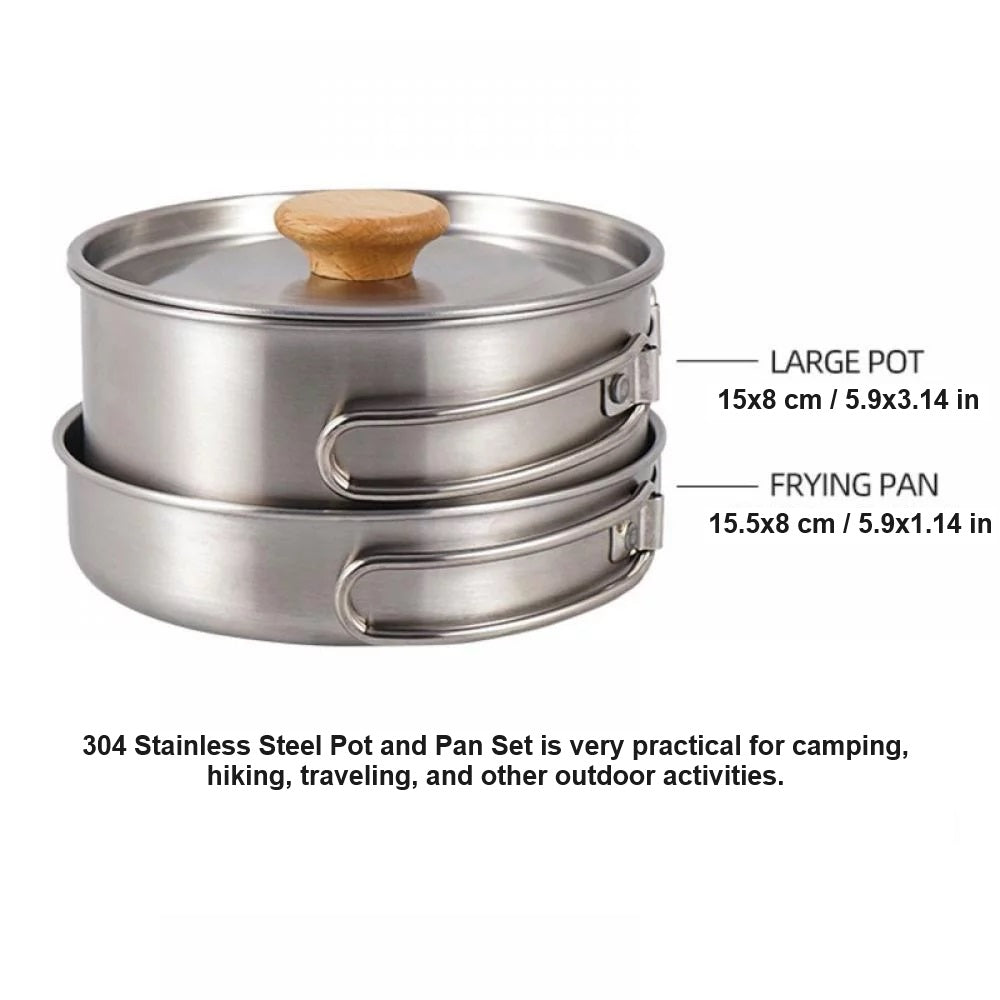 Stainless Steel Pot and Pan Set